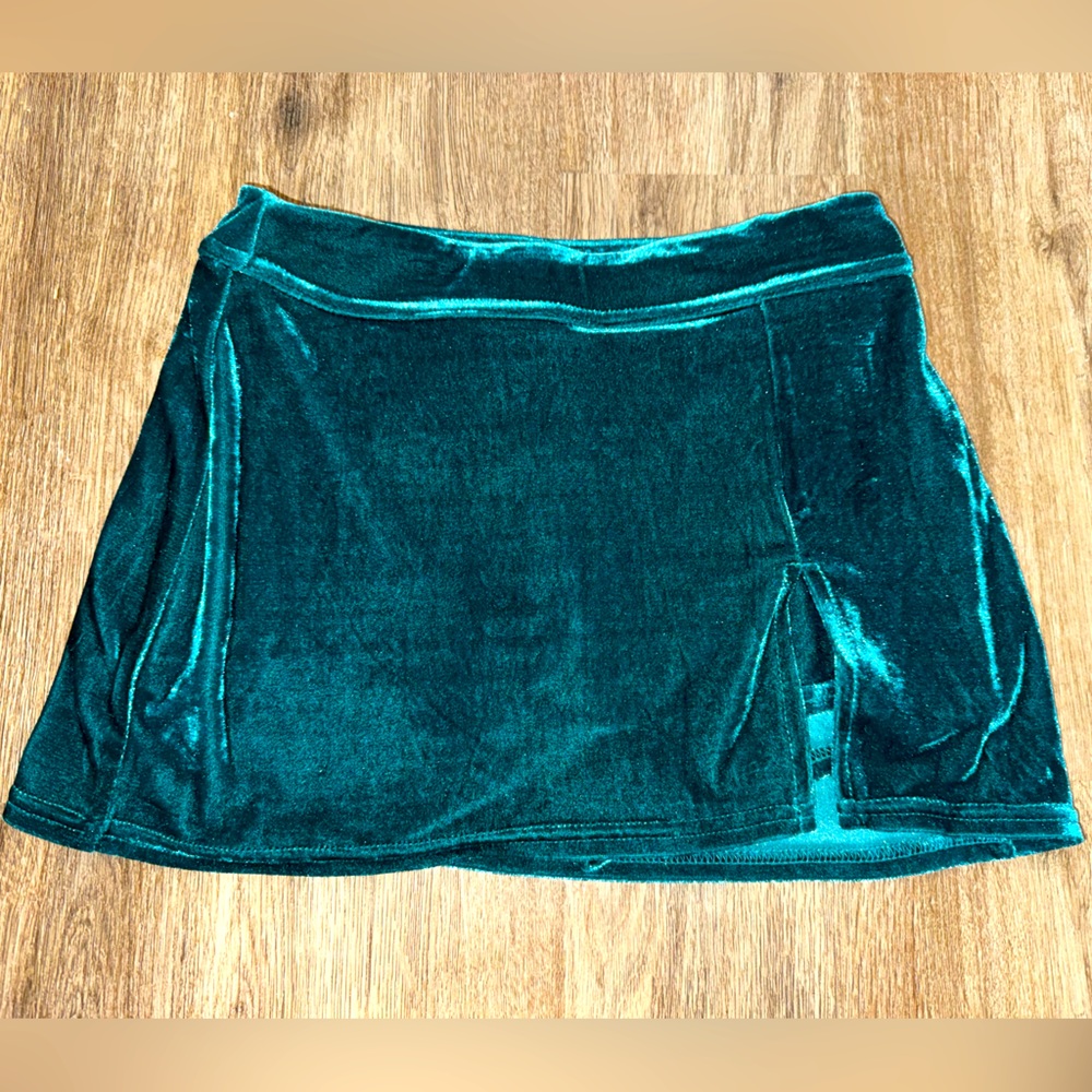 UO TEAL SUEDE SKIRT NWT